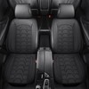hoozoom Leather car Seat Covers Breathable Car Seat Protector Front