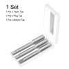 sourcing map 3pcs Hand Tap Set, 1/2-13 UNC Taper/Plug/Bottom Thread