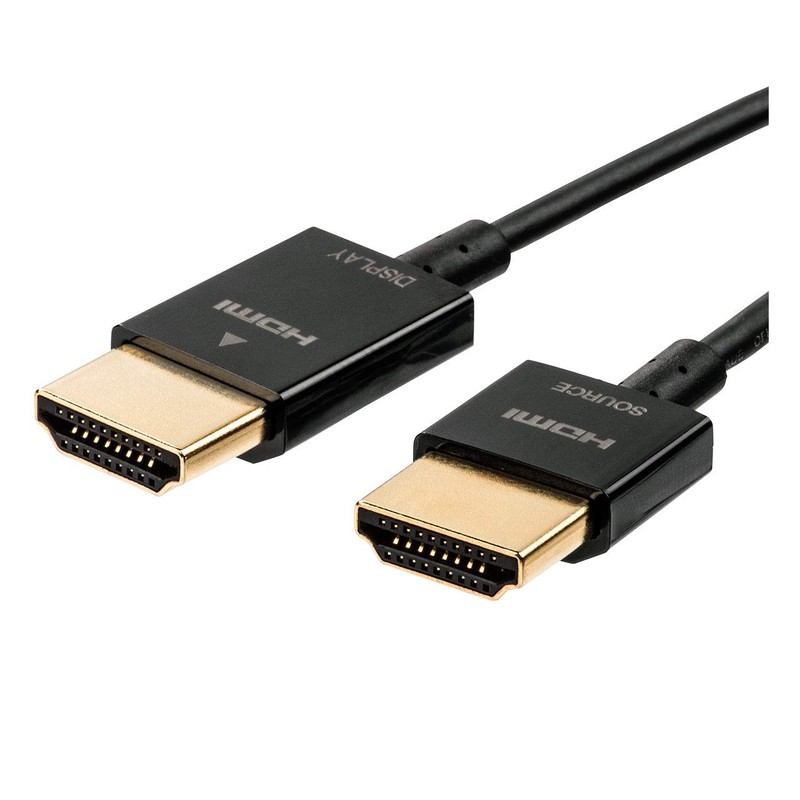 Sanwa Direct 500-HD022-5 HDMI Cable, Slim Cable, 4K/30Hz, 5m