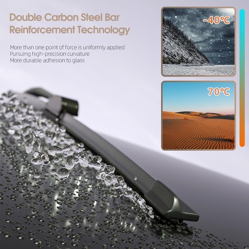 DIOCNAD Compatible With Ford Bronco Sport 2021-2024 Wiper Blades Front