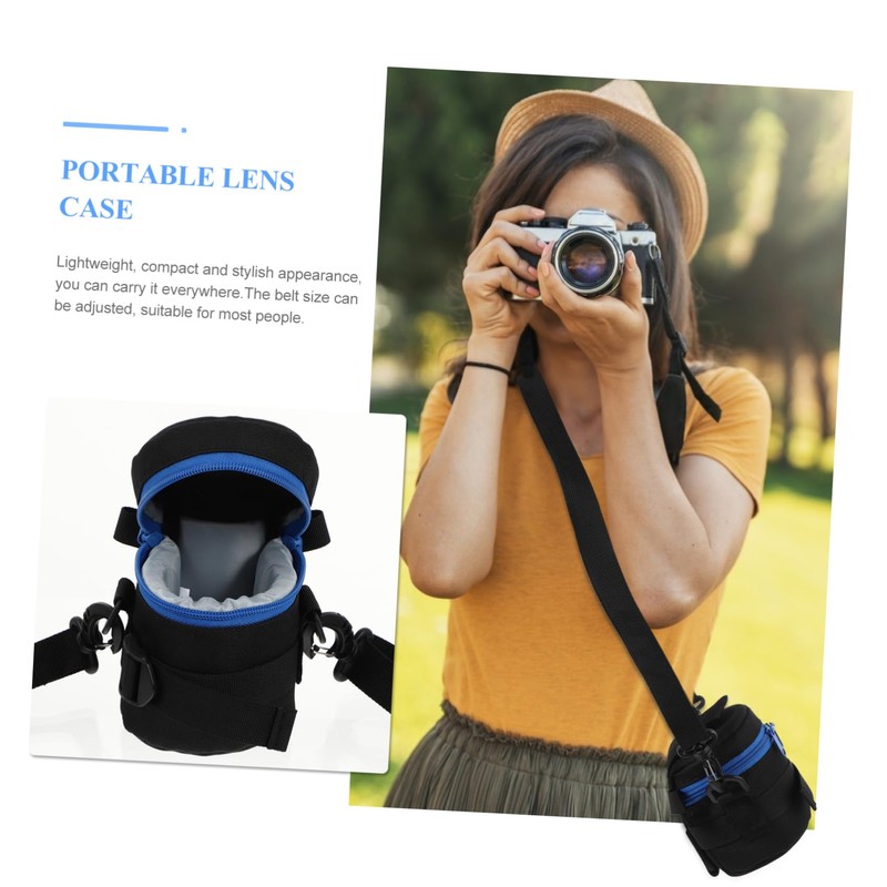 COHEALI 1Pc Shockproof Camera Lens Bag Pouch for DSLR Belt