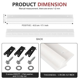 doufuhua Snowblower Scraper Blade Kit Replacement for Toro 18 Inch Snow Blower Parts Blade Kits 38267, 518 ZE Paddles for Toro Fit for 18 Inch Toro Clear 518 ZE Single Stage Snow Blower