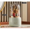 360° Rotating Makeup Brush Holder with Lid – Dust-Protected Cosmetic
