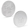 [sourire vivre] Large Visible Silver Coin Lucky Quatrefoil Golf Marker