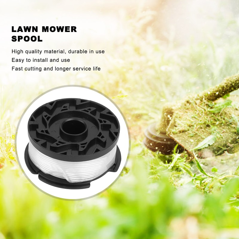 6Pcs Lawn Mower Spool with Cover Replacement Accessories Parts Fit