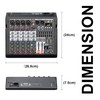 TKLBLS Audio Mixer, 6-Channel Professional DJ Mixer with 99-Bit DSP