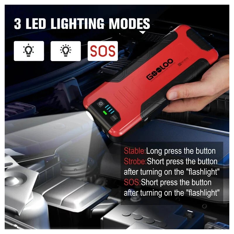 GOOLOO Car Battery Jump Starter 4500A Peak Portable Jump Box(10L