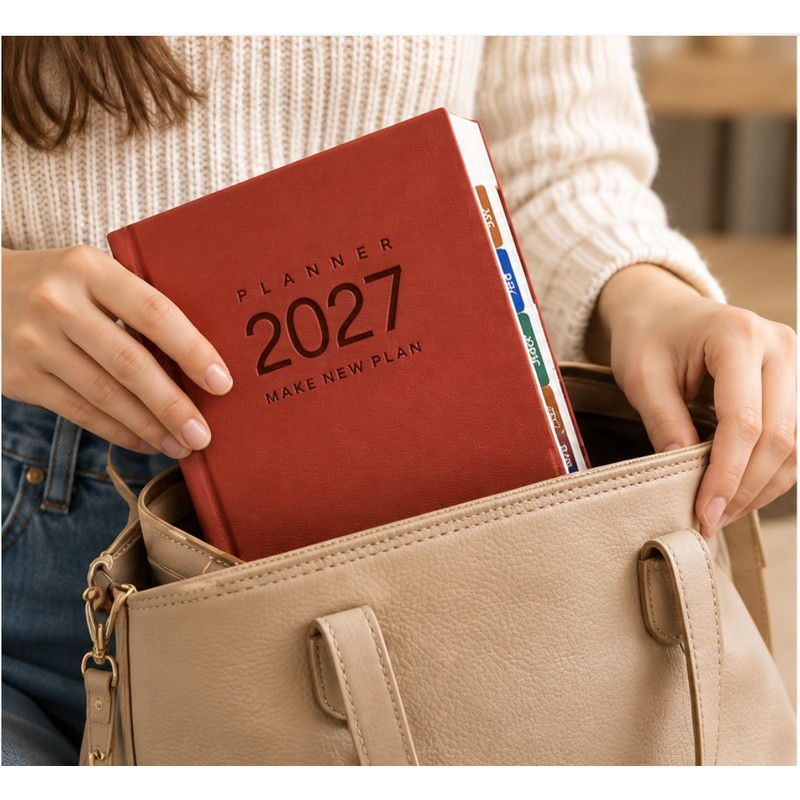2027 Daily Planner for Time Management – 400-Page A5 Ring