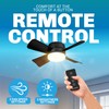 Bell+Howell Socket Breeze Socket Fan Light with Remote, Portable Small