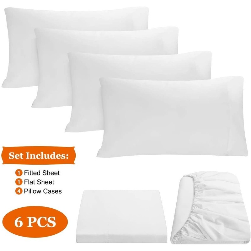 Queen Size Sheet Set - 6 Piece Set - Extra