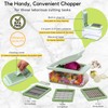 Brieftons QuickPush Food Chopper: Vegetable Dicer Slicer, Onion Cutter, 3