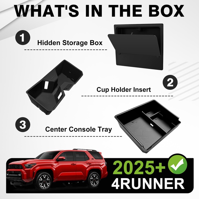 Muslogy Center Console Organizer & Hidden Box & Cup Holder