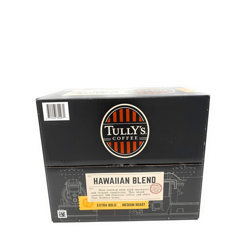 Tully's Coffee Hawaiian Blend K-Cup for Keurig Brewers (Pack of