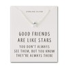 Philip Jones Sterling Silver Friendship Quote Star Necklace