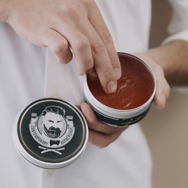 BEARDMAN - Pomada Original, Mejor Cera para Cabello y Peinado Definido, Base de Agua, Cera para Cabello Hombre, 150 gr