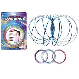 MVS WHOLESALE FLOWRINGZ, Flow Ring Kinetic Toy, Arm Spring Magic Flow Ring 13CM In Size, 4 Assorted Colours, 1 Sent At Random.