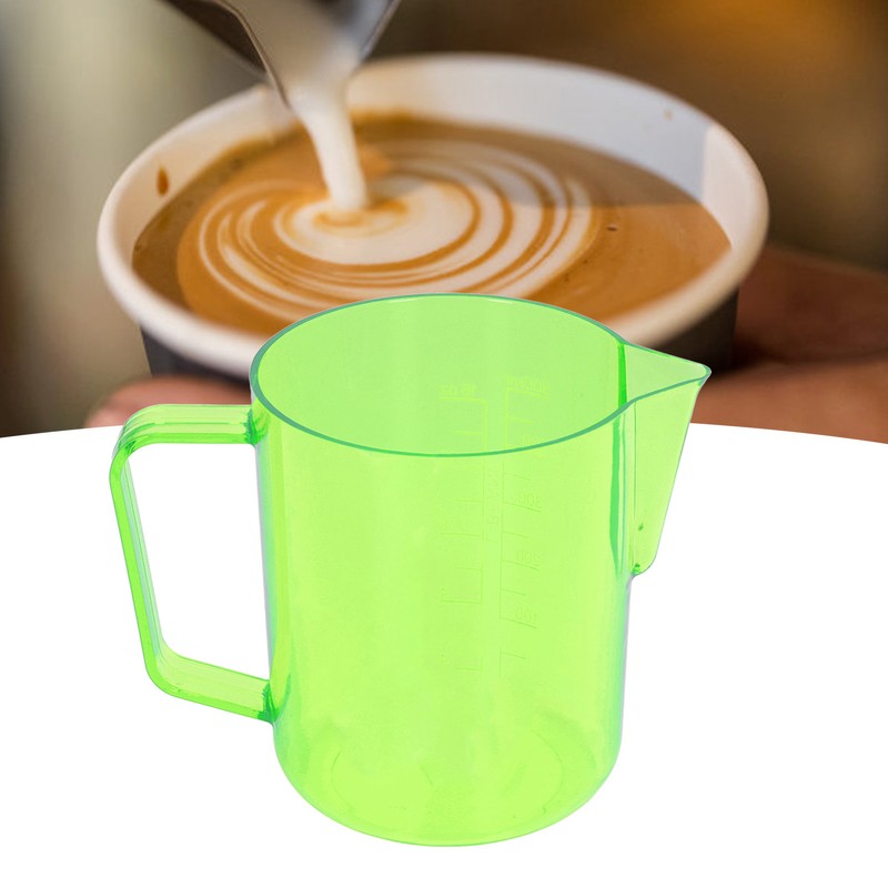 600ml Milk Frothing Pitcher Acrylic Cup Coffee Steaming Pitchers Latte