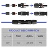Solsop Solar Plug - Male/Female Solar Plug, IP67 Waterproof PV