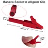 Greluma 2 x crocodile clips, copper crocodile clips with banana
