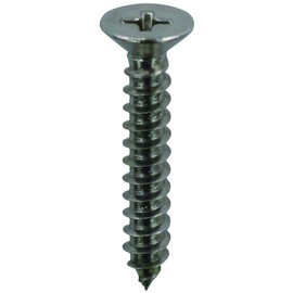 DAIDOHANT 10173816 Stainless Steel Self Tapping Screws, Countersunk Head (Nominal Diameter d) 0.1 x Length 1.2 inches (30 mm) x Head Diameter D 0.3 inches (8 mm) [SUSXM7] Approx. 80 Pieces