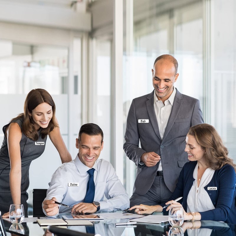 Magnetic Name Tags, 20-Pack Engravable Name Badge with Magnetic Backing,