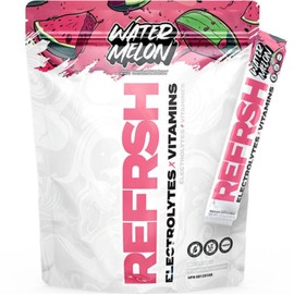 REFRSH Electrolytes + Vitamins Sachets | Hydration Blend Packed with Electrolytes & Vitamins | Boosts Hydration & Energy, Electrolyte Balance, Increase Endurance | 15 Sachets (Watermelon)
