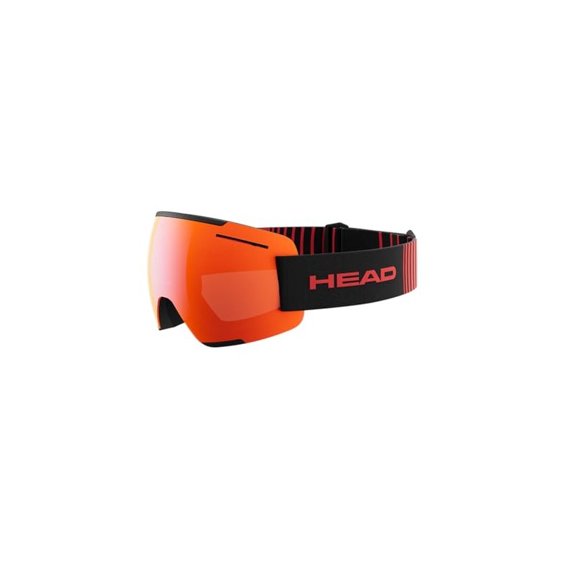 HEAD Unisex Adult F-LYT Ski and Snowboard Goggles, Red/Black, L
