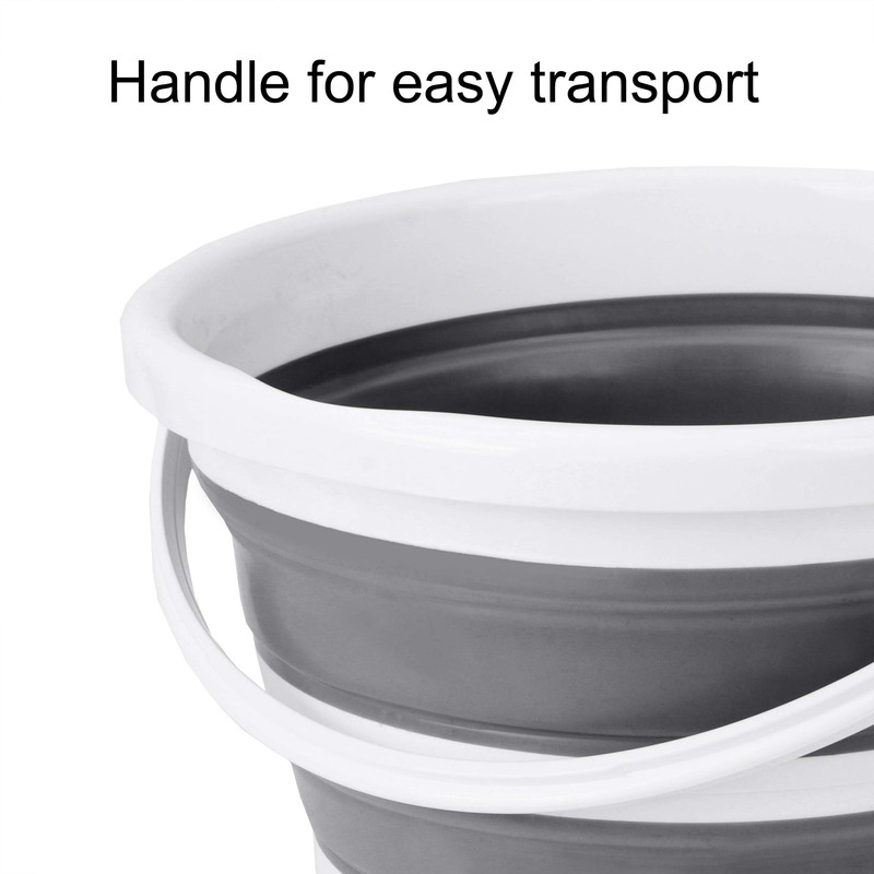 Eurow 10L (2.6 Gallon) Indoor and Outdoor Collapsible Bucket