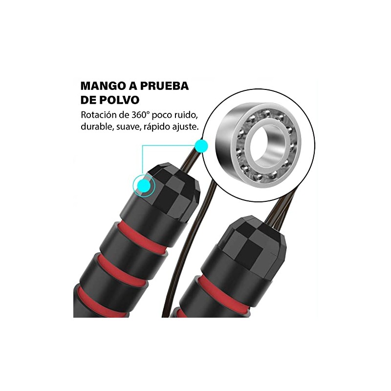 Altera Jump Cuerda para Saltar Speed Rope Ajustable para Ejercicio,