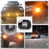 ASLONG 2PCS 5Inch LED Flush Mount Pods 6 Modes Amber/White