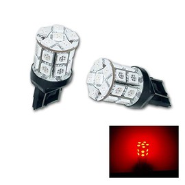 PA LED 2PCS 20SMD T20 7443 RED Auto LED Bulb 12V for Turn Signal Side Marker Stop Backup Tail Light (7440 7440A 7440NA 7440 7440SV 7443NA 7441 7443 7443R 7444 992 WY21W W21/5W W32W Available)