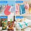 Large Beach Towel Clips for Beach Chair, Heavy-Duty Plastic Clothes