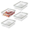 iDesign Large Fridge Produce Bin with Removable Drainage Tray and