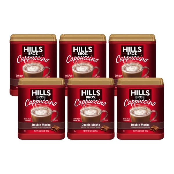 Hills Bros. Cappucinno, Double Mocha (16 Ounce (Pack of 6))