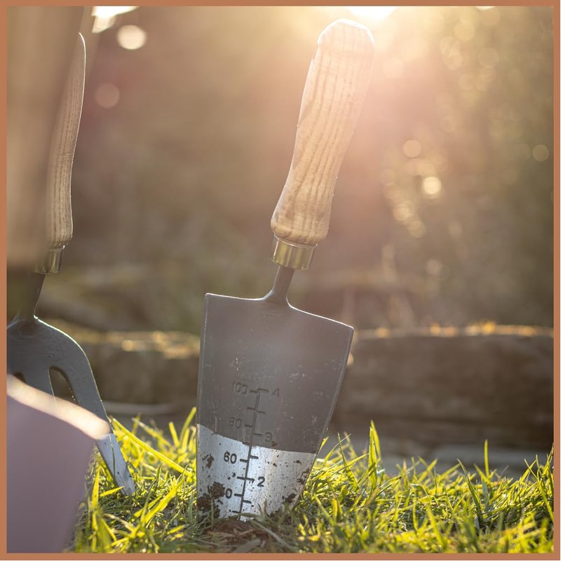 Mulch Ash Handle Garden Hand Trowel High Carbon Steel Shaft