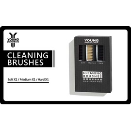 Young Americana Supply YC01018 Cleaning Brush Set, Black