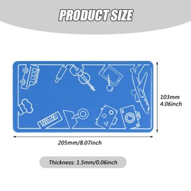 Airplane Phone Holder, Flexible Tablet Holder Plane Travel Essentials, Flex Flap Phone Stand for Flying, Desk, Treadmill, Hotel, Smartphone Mobile Devices(Color:Blue)