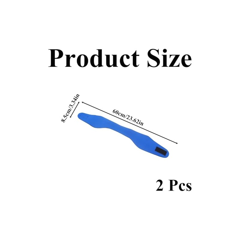 2 Pcs Adjustable Water Proof Swim Headband Waterproof Swim Ear