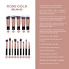 MUBOX 14 Brochas de maquillaje kabuki Rose Gold Profesionales Gran