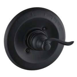 DLymtrx Replacement for Delta 13/14 & 1300/1400 Series BT14096 Trim Kit, Shower Cover Plate with Handle (Cartridge and Valve Not Included),Matte Black