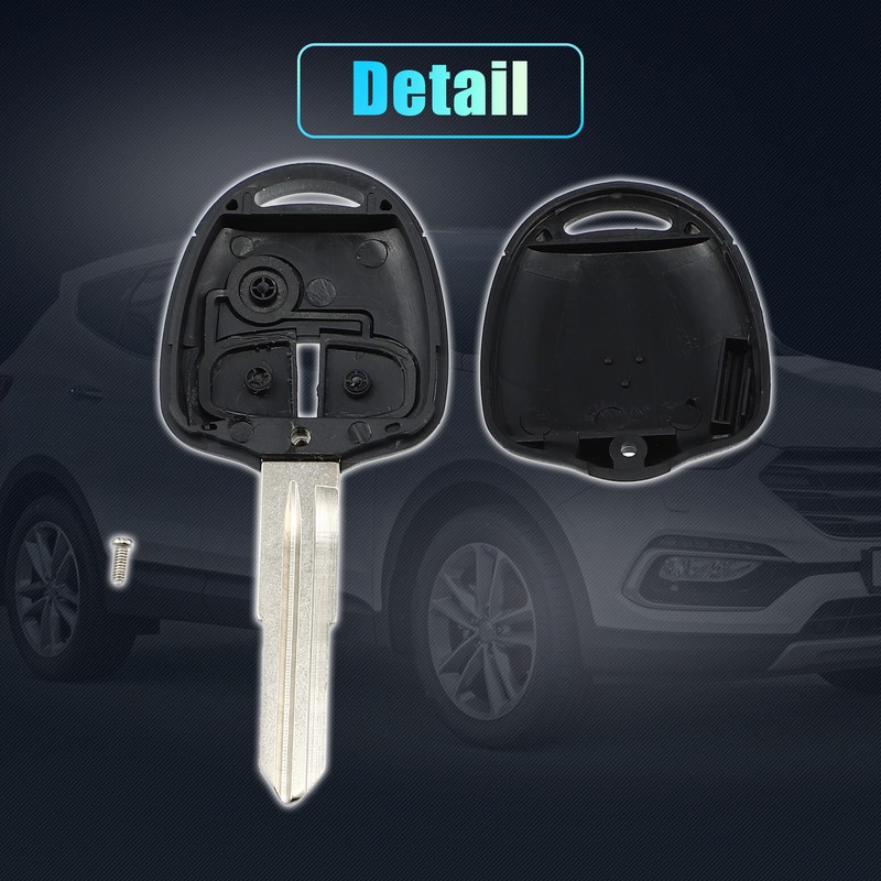X AUTOHAUX Car Key Case 2 Buttons Remote Control Key