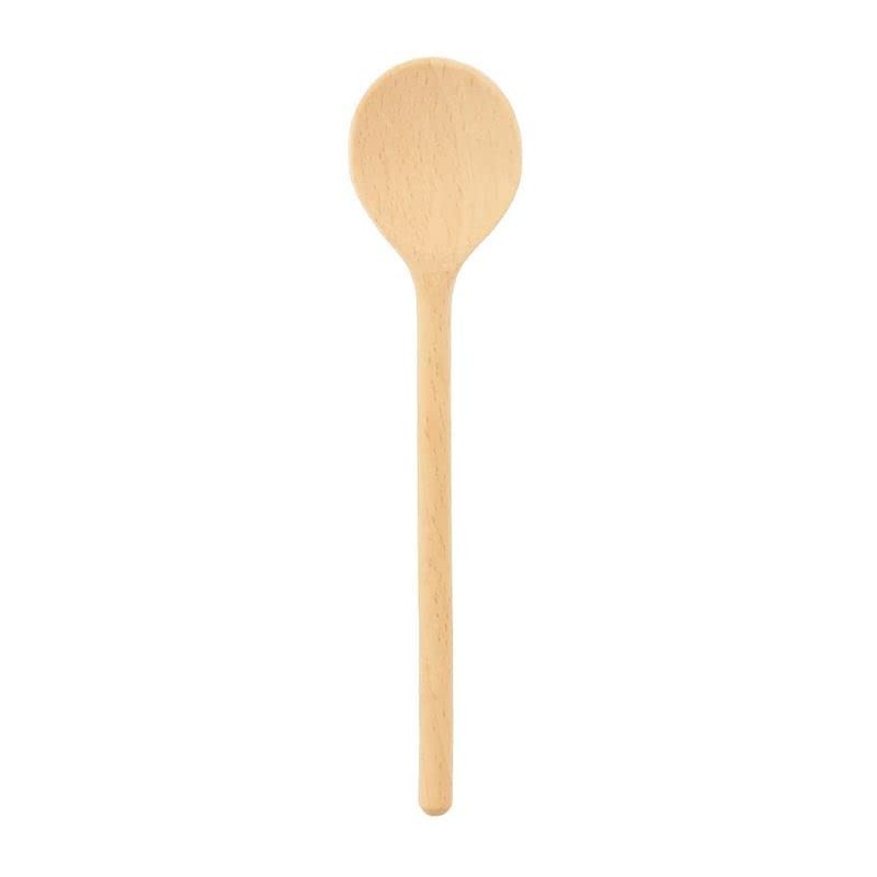 teemando Brand Wooden Cooking Spoon with Heart 30cm Round Cooking