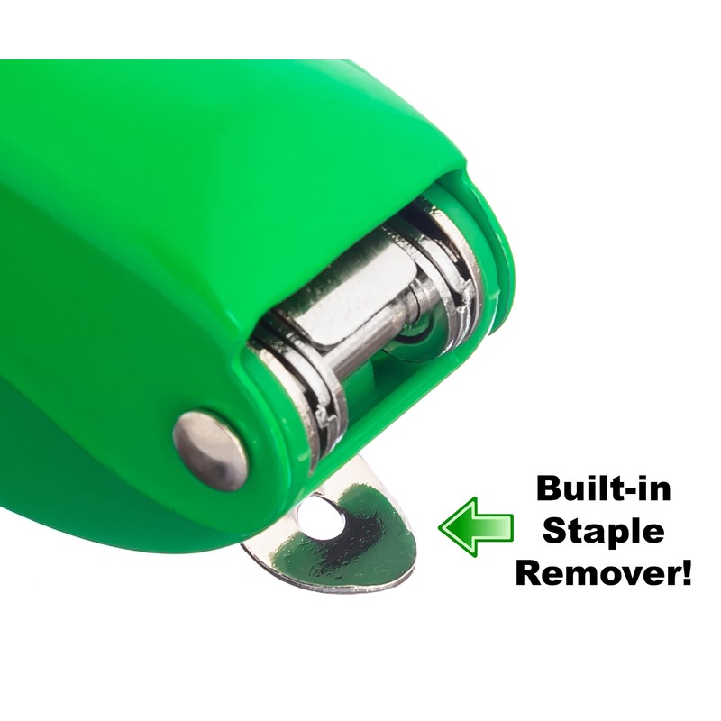 Aria-Plus Half-Strip Mini Stapler (Green)