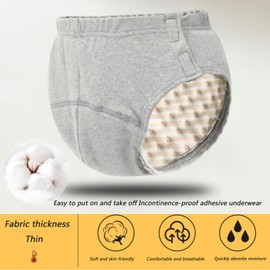 Yodilala Adult Cloth Diapers, Elastic Incontinence Protection Underwear, Reusable and Washable Cloth Diapers, Waterproof and Leakproof, for People with Elderly, Incontinence Patients(Man,Blue,L)