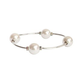Made As Intended the Blessing Bracelet - 12mm Crystal White Pearl Blessing Bracelet
