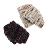 BESPORTBLE 2pcs Thick Knit Headband for Women Black Warm Winter