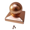 5.5" x 5.5" Solid Copper Ball Post Cap for True/Actual