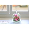 Art Four Season Luminous Rose, Preserved Flower, Rabbit