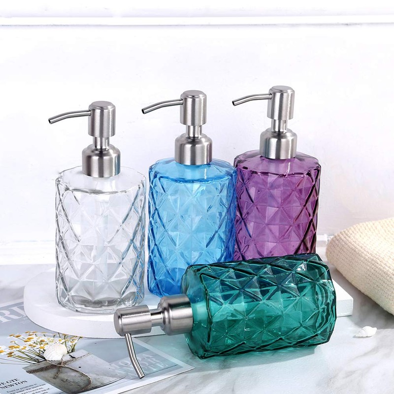 YunNasi Soap Dispenser with Stainless Steel Pump, Refillable Liquid Hand
