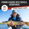 Fishing Leaders with Swivels Assortment – Fishing Leader Line for